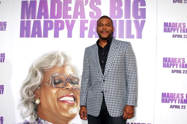 APR 19: Tyler Perry at the “Madea’s Big Happy Family” Premiere at ArcLight Cinemas Cinerama Dome in Los Angeles, California.