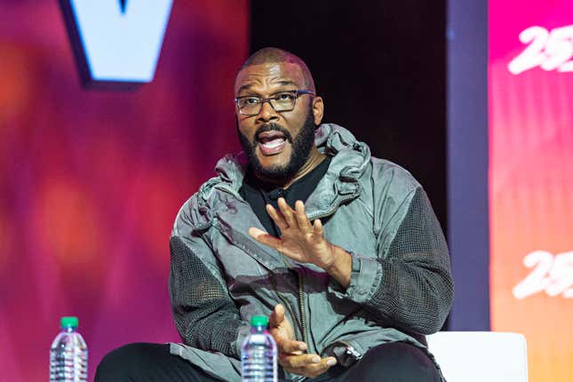 Tyler Perry speaks at Essence Festival at the Ernest N. Morial Convention Center in New Orleans.