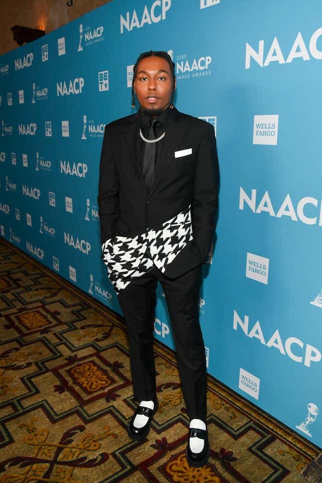 Terrell Grice at the 53rd NAACP Image Awards Live Show Screening held at The Roosevelt Hotel on February 26th, 2022 in Los Angeles, California.
