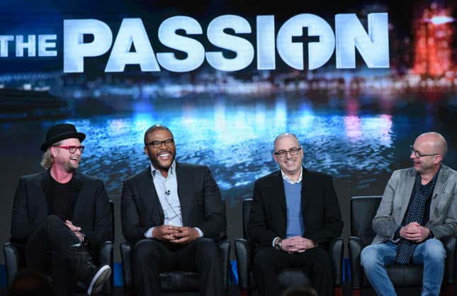A panel for “The Passion” at the Fox Winter TCA.