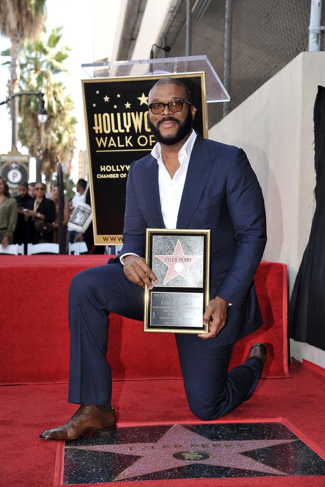 Tyler Perry attends a ceremony honoring him with a star on the Hollywood Walk of Fame on Tuesday, Oct. 1, 2019, in Los Angeles.